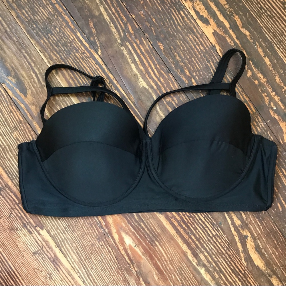 Black Bralette Swim Top